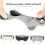 2PCS Patellar Tendon Support Strap Dual-Way Adjustable Patella Knee Strap for Running Cycling Badminton Gray 4