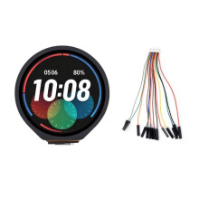 Waveshare ESP32-C6 Touch LCD 1,28 Inch IPS-Display Ontwikkelingsbord 240x240 65K Kleuren 2,4 GHz WiFi 6 BLE 5 6-Assige IMU Kaal Scherm