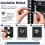 100 Sets M6 X 20 mm Rack Mount Cage Nuts Screws and Washers Kit for Server Racks Cabinets 3