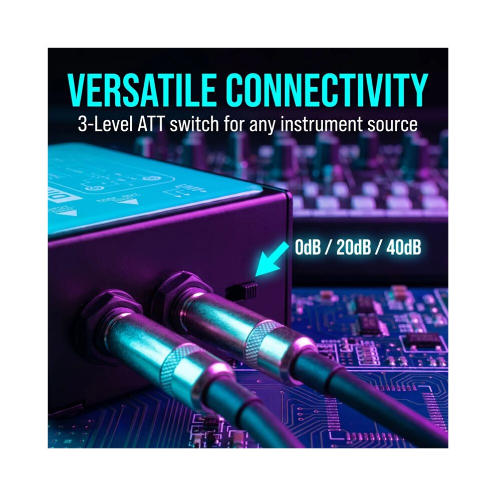 New Single Channel Passive DI-Box Direct Injection Audio Box Balanced ...