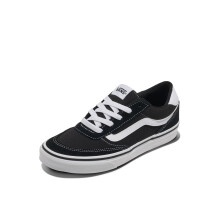 Women's Brooklyn Ls Sneaker, Suede Canvas Black White, 6 UK