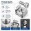 100 Sets M6 X 20 mm Rack Mount Cage Nuts Screws and Washers Kit for Server Racks Cabinets 4