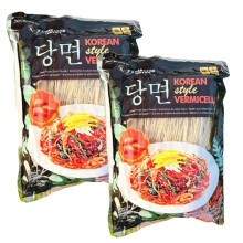 HOSAKU Korean Style Vermicelli Japchae Glass Noodles for Stir Frying 500g (Pack of 2)