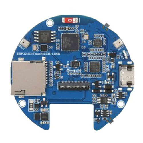 ESP32 S3 AI LCD de 1,85 Polegadas para Placa de Desenvolvimento para Xiaozhi  LCD Redondo Touchscreen de 1,85 Polegadas para Crachás Eletrônicos 2