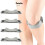 2PCS Patellar Tendon Support Strap Dual-Way Adjustable Patella Knee Strap for Running Cycling Badminton Gray 6