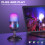 Gaming Microphone, USB Computer Microphone for PC, Mac, PS4/5, Condenser Podcast Mic for Studio Recording, for Streaming Podcast YouTube, with Led 6