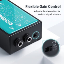 Neue Passive Einkanal-DI-Box für Direkteinspeisung, Symmetrischer und Unsymmetrischer Signalwandler, XLR- und TRS-Schnittstellen