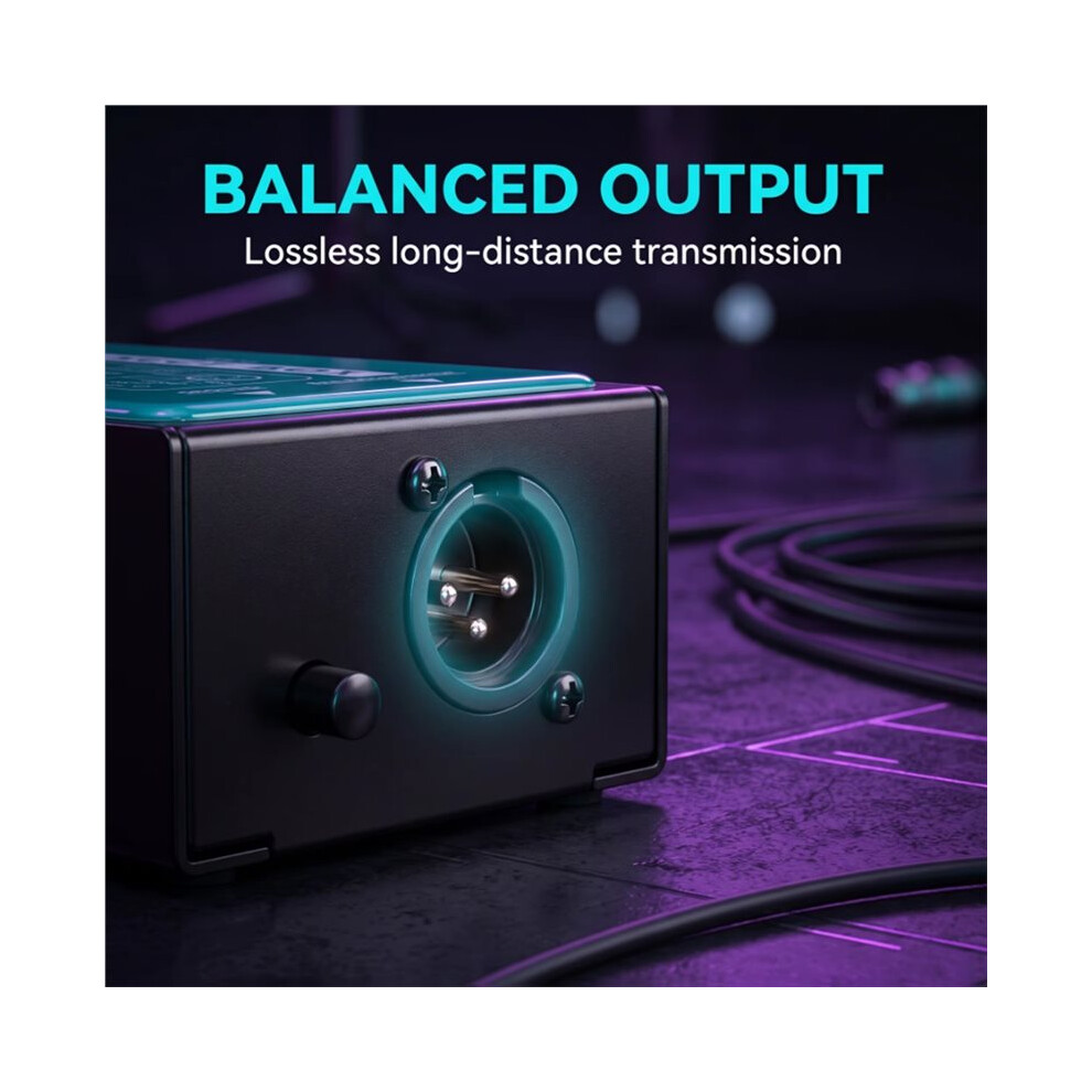 New Single Channel Passive DI-Box Direct Injection Audio Box Balanced ...