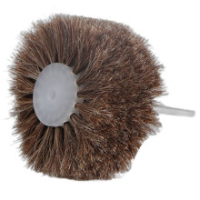Premium Horsehair Polishing Brush Wheel - Ideal for Jade, Wood Carving, Metal, and Industrial Waxing Applications