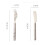 4Pcs Acrylic Handle Flatware Set Stainless Steel Cutlery Knife Fork Spoon 2