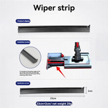 Floor Scrubber Squeegee Compatible with V12Nautik Robot Vacuum Cleaner Accessories