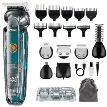 Beard Trimmer Men Rechargeable Kit via USB-C All in One Grooming 180 Min Battery IPX6 Waterproof Cordless Hair Clippers - Male Electric Shaver Razor