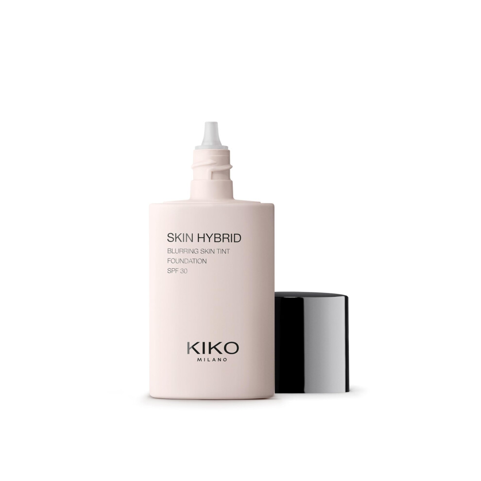 KIKO Milano Skin Hybrid Blurring Skin Tint Foundation - Shade 01 Porcelain | 24-Hour Wear | SPF 30 | Lightweight - Image 2