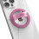 Magnetic Phone Grip Holder (Compatible with MagSafe) Thin Silicone Finger Loop Ring for iPhone (Pink Glitter) 1