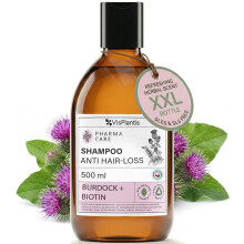 Hair Growth Shampoo with Biotin and Greater Burdock - 500ml Natural Anti Hair Loss Shampoo Sulphate and Paraben Free for Women and Men - Smooth,