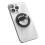 Magnetic Phone Grip Holder (Compatible with MagSafe) Thin Silicone Finger Loop Ring for iPhone (Black) 7