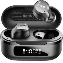 NC9 Hybrid Active Noise Cancelling Earbuds for Travel Work Calls, 45dB ANC Wireless Earbuds, 6-Mic ENC for Clear Calls, Deep Bass 60H Playtime IPX8