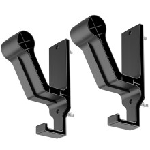 2 Pack Wall Mount Helmet Holder, Heavy-Duty Wall Mounted Hook for Motorcycle, Bike & Football Helmets, Jackets