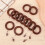 Conjunto de 24 Argolas de Madeira para Cortina com Presilhas, Diâmetro Interno de 4,3 cm (1,7 Polegadas), Acessórios Rústicos para Cortina Estilo 5