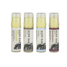 BUFF BAR Bálsamo Labial de Bisonte Puro, Pack Variado (4 unidades) - 4 Bálsamos Hidratantes
