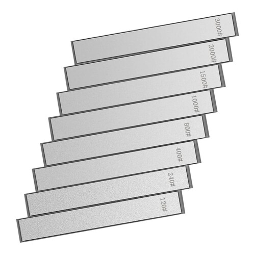8-Piece 150x20 Whetstone Sharpening Stone Set for Sharpener with Non-Slip Base, Multiple Grits