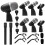 Multi-Functional Drum Microphone Kit Professional Mic Set with Clips for Stage Live Band Performance Recording 1