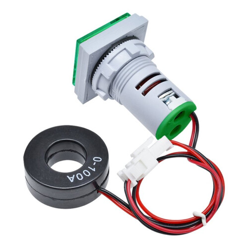 Dual Display Voltmeter & Ammeter LED Digital Voltage Gauge AC 50-380V 0-100A Current Meter Panel Tester Blå 2