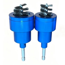 2pcs Copper Pipe Cleaning Brush Set Copper Pipe Cleaner Tool Wire Tube Brush Metal Rust Removal Tools 15+22mm