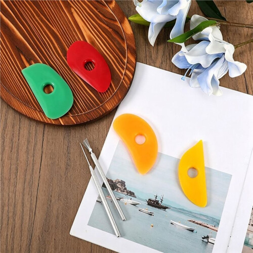 9 Pack Polymer Clay Tool Set Acrylic Clay Roller for Pottery Polymer Clay DIY Sculpting 2