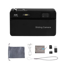 M15 Digitalkamera CCD 64MP HD mit 64GB Speicherkarte Foto Video Tragbar Kompakt mit Bildschirm für Reisen Schwarz
