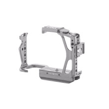 Half Camera Cage Protective Case for Alpha 7 V A7IV A7R V DSLR Mirrorless Camera Rig with Cold Shoe Mounts B