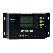 Solar Controller Universal LCD Photovoltaic Charging Solar Controller 12V/24V/36V/48V Charger for Lithium Batteries 30A