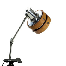 Swing Arm Clip Wall Lamp Retro Japanese Solid Wood Sconce with Plug in Cable LED Reading Light for Bookshelf Bedside