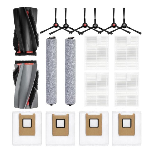 Replacement Parts for  C28 Omni Vacuum Cleaner, Accessory Set Includes Roller Mop, Side Brushes,Filters,Dust Bags