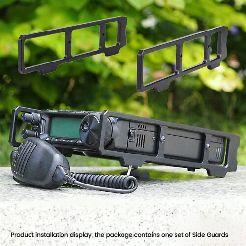 CNC Aluminum Shield Side Guard Carrying Handle Bumper Protector for  FT-891 HAM Radio Transceiver 2