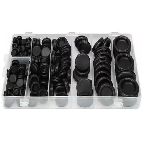 170pcs Rubber Grommet Kit for Wire Protection, 7 Sizes, Waterproof Sealing Gaskets