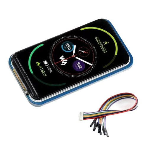 Waveshare 1.47 Inch LCD Display Module 172x320 Rounded Corners SPI RGB TFT Screen for  STM32 Raspberry Pi