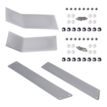 Chrome Saddlebag Kick Plates +Side Cover Scuff Plate with Screw Kit for Goldwing 1500 GL1500A GL1500SE 1988-2000