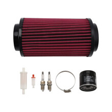 Filtro de Aire 7080595 y Filtro de Aceite 2520799 con Filtro de Combustible 2530009 y Kit de Bujías para Sportsman 335 400 450