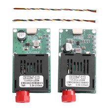 Kit de Módulo Transceptor Óptico TTL de 100KM FC RX/TX/AV/VCC/GND para Drones, Módulo de Fibra Óptica TTL de 5.5-26V