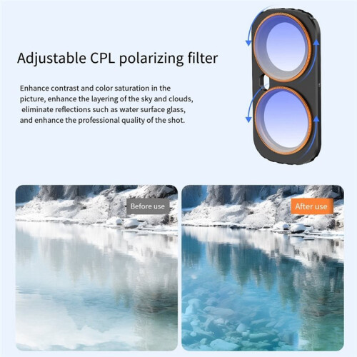 Magnetic Filter for   Ultra Lens Filter Kit CPL+ND2-32 Black Mist 1/4+Light Pollution Reduction Filter 2