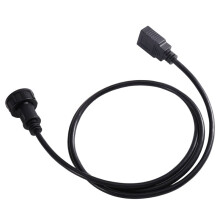 Cabo de Extensão de Aviação USB 2.0 Macho/Fêmea Placa de Solda PCB Soquete IP67