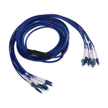 LC Armored Cable Fibra Optica Armored Fiber Optic Cable 8 Cores 8LC-8LC Single Mode Fiber Optic Patch Cord 5M