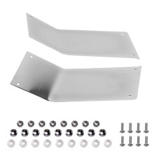 Left+Right Iron Rear Saddlebag Kick Plate with Screws for Goldwing GL1500S 1988-2000 Chrome Trunk Anti-Kick Plate