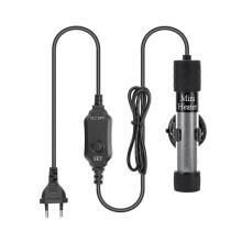 Calentador de Acuario Calentador de Pecera Termostato Digital Calentador de Tortugas con Apagado Automático Fuera del Agua Enchufe de la UE 100W