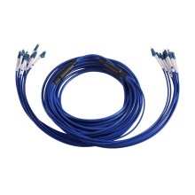 LC Armored Cable Fibra Optica Armored Fiber Optic Cable 8 Cores 8LC-8LC Single Mode Fiber Optic Patch Cord 10M
