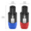 10pcs NL4FC Speaker Connectors Sets 4 Pin High-Strength  ABS Shell Female Audio Cable Jack Ohm 6