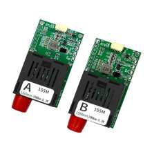 100KM TX+RX TTL Optical Transceiver Module CRSF/UART/SUBS FC Fiber Optic Port Optical Terminal Equipment