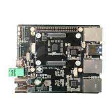 Für Raspberry Pi CM5 3ETH Erweiterungsplatine 3 Gigabit Ethernet USB3.0 PCIe 2A 40PIN GPIO 3.81-2P Port Version
