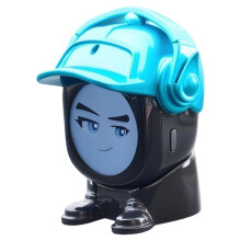 Car Robot Car Dashboard Ornament - Electronic Pet & Trendy Companion with Facial Expressions